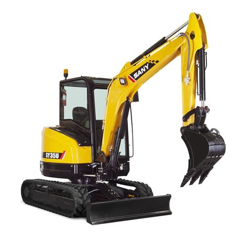 Mini Excavator. 35 series 8,500 pound excavator for rent.